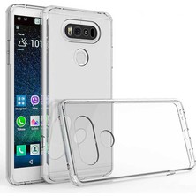 Canpay Lg V20 Uyumlu Kılıf Case, Soft, Transparent, Şeffaf Ultra Esnek Ince Silikon