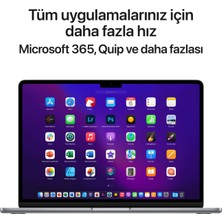 Apple MacBook Air M2 Çip 8GB 512GB SSD macOS 13" Taşınabilir Bilgisayar Uzay Grisi MLXX3TU/A