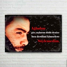 Trend Poster Ahmet Kaya Retro Ahşap Poster
