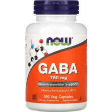 Now Gaba, 750 Mg, 100 Veg Capsules