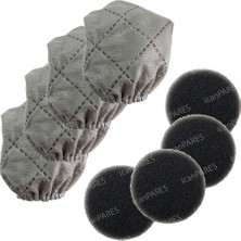 Parmis Fakir Uyumlu Vacuus Dik Süpürge Toz Torbası ve Filtresi 4er Adet