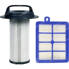 Parmis Philips Uyumlu Fc 9205 Marathon Süpürge Silindirik Filtresi ve Hepa Filtre
