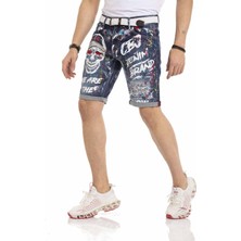 Cipo & Baxx Cipo&Baxx CK255 Boyalı Erkek Kot Şort