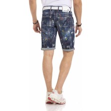 Cipo & Baxx Cipo&Baxx CK255 Boyalı Erkek Kot Şort