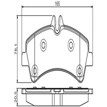 Bosch 0986495099 Arka Fren Balatasi Cift Teker Crafter Sprinter 2.5tdi 06 (WE273985)