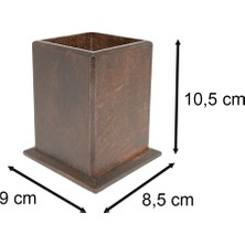 Hiçdurmaal Komple Ahşap Masaüstü Kalemlik 1 Adet