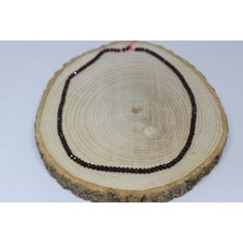 Lal - Granat - Garnet Taşı Rondela Faset Kesim 3.5*2.5mm Dizi