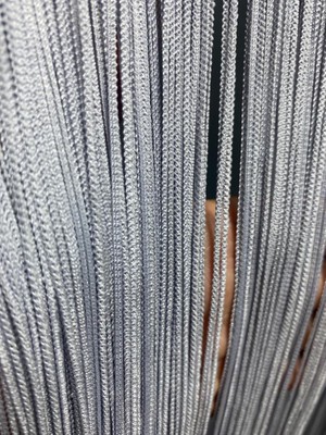 Akça Tekstil Ip Perde Zincir Gri Renk 300 x 280 cm