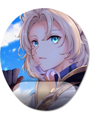 Pixxa Albedo - Genshin Impact Bilek Destekli Mousepad Model - 2 Oval