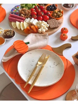 Sister Home Design Balkabağı Ahşap Supla - Amerikan Servis - Tabak Altı