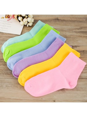 Bgk 6'lı Renkli Kolej Çorap