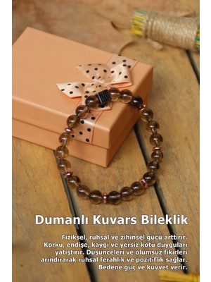 Dumanlı Kuvars Doğal Taş Bileklik