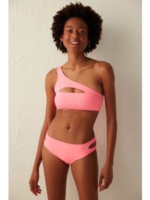 Penti X Cornetto Neon Pembe Lively Tek Omuzlu Bikini Üstü