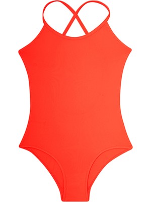 Slipstop Çok Renkli Kadın Mayo SM22110246 Neon Orange Junior Swims