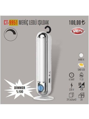 Cata CT-9951 Meriç 18 Ledli Işıldak Dimmerli