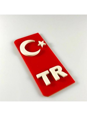 Baskı Hazır Tr Plakalık Kabartmalı Pleksi Arma