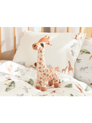 English Home Baby Giraffe Polyester Dekoratif Yastık 25X15 cm Bej