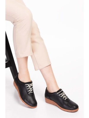 Gondol  Deri Günlük Şık Ayakkabı RX.101 - Siyah - 38