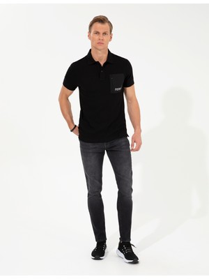 Pierre Cardin Erkek Siyah T-Shirt 50249856-VR046