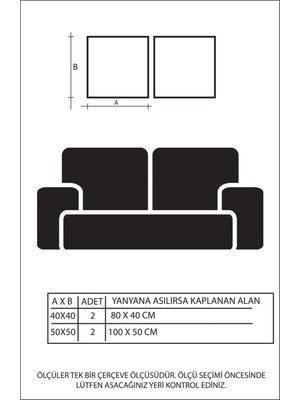 Linacci Ayna Çerçeveli Ikili Tablo Poster Seti