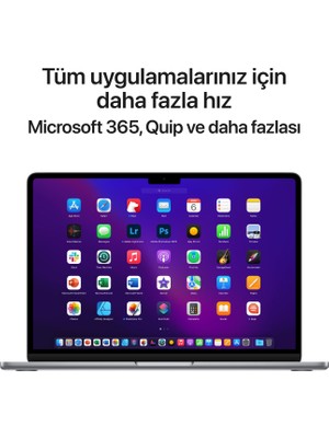 Apple MacBook Air M2 Çip 8GB 512GB SSD macOS 13" Taşınabilir Bilgisayar Uzay Grisi MLXX3TU/A