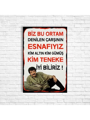 Trend Poster Müslüm Gürses Retro Ahşap Poster