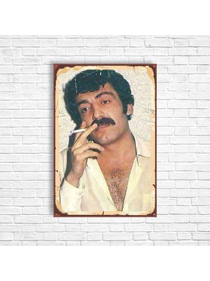 Trend Poster Müslüm Gürses Retro Ahşap Poster