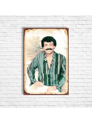 Trend Poster Müslüm Gürses Retro Ahşap Poster