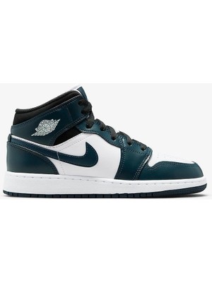 Nike Air Jordan 1 Mid Armory Navy 554725-411 Kadın Spor Ayakkabı