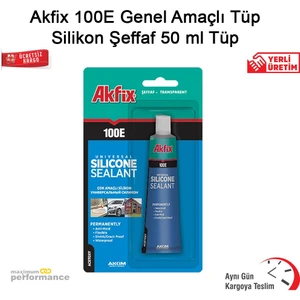 100E Genel Amaçlı Tüp Silikon Şeffaf 50 ml Tüp