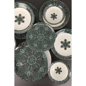 CKR4021 Dijital Baskılı 24 Parça Porselen Yemek Takımı