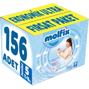 Bebek Bezi Beden:5 (11-18 kg) Junior 156 Adet  Ultra Fırsat Paketi