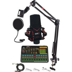 Gmx-1 Platinium Set Condenser Mikrofon Ses Kartı Canlı Yayın Paketi (Telefon ve Pc)