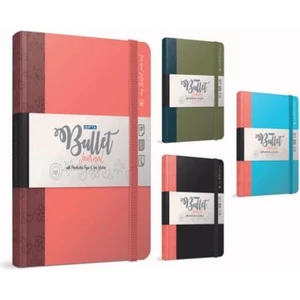 Bullet Ip Dikişli Sert Kapak 17X24 cm 168 Yaprak Noktalı Defter