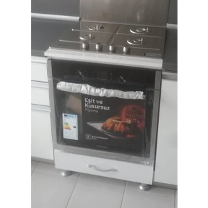 Hazır Mobilya Kapaklı Ankastre Fırın ve Ocak Modülü