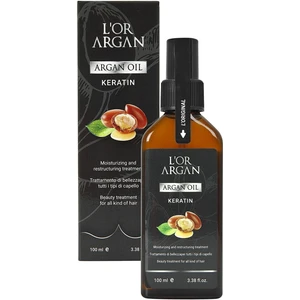 Lor Argan Milano Aşırı Yıpranmış Saçlar Için Nemlendirici Onarıcı Keratin Bakım Yağı 100 ml