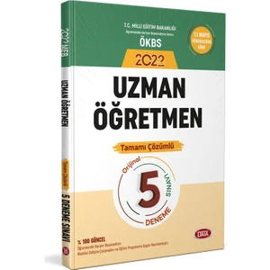 Data Yayınları 2022 Uzman Öğretmen Çözümlü 5 Deneme Sınavı