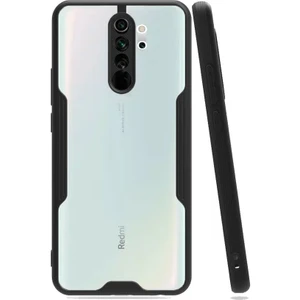 Xiaomi Redmi Note 8 Pro Tam Korumalı Renkli Kenarlı Parfe Kılıf Ekran Koruyucu