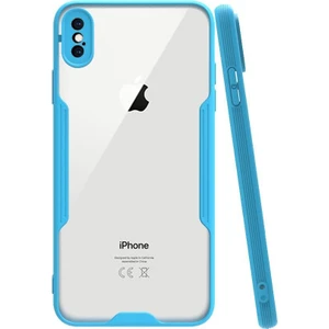 Apple iPhone Xs Max Tam Korumalı Renkli Kenarlı Parfe Kılıf Ekran Koruyucu