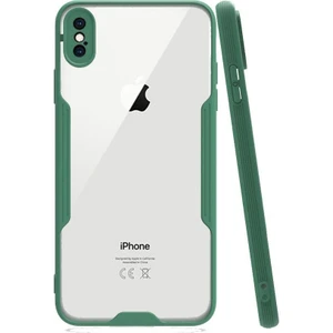 Apple iPhone Xs Max Tam Korumalı Renkli Kenarlı Parfe Kılıf Ekran Koruyucu