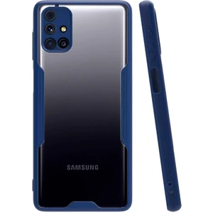 Samsung Galaxy M31S Tam Korumalı Renkli Kenarlı Parfe Kılıf Ekran Koruyucu