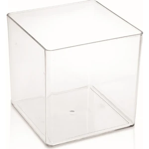 Melkan Home Küp Saksı 2,8 Litre 15 cm Şeffaf Kristal Saksı & Şeffaf Saksı