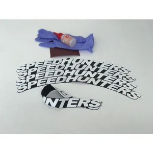 Speedhunters Beyaz Kalıcı Lastik Yazısı Speedhunters Sticker 8 Kit