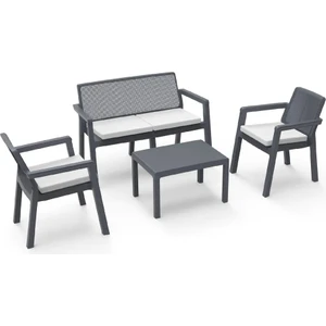 Prestij Minderli 4 Kişilik Balkon & Bahçe Oturma Grubu + Sehpa |