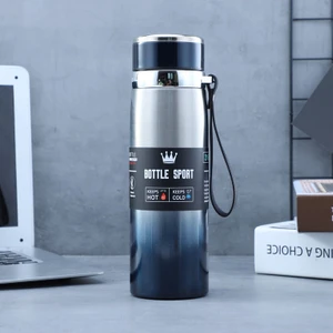 Plz Shop Dış Mekan Taşınabilir Termos 1000 ml Mavi (Yurt Dışından)