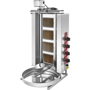 Doğalgazlı Döner Ocağı Makinası 4 Radyanlı Üstten Motorlu