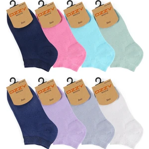 Ozzy Socks 8'li Pamuklu Renkli Kadın Patik Çorap