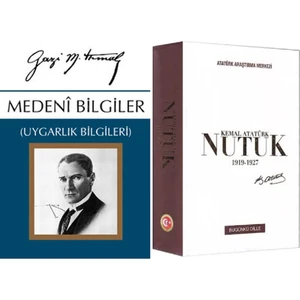 Nutuk 1919-1927 Günümüz Türkçesiyle - Medeni Bilgiler 2 Kitap Set - Mustafa Kemal Atatürk