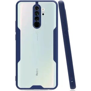 Xiaomi Redmi Note 8 Pro Tam Korumalı Renkli Kenarlı Parfe Kılıf Ekran Koruyucu