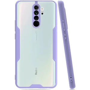 Xiaomi Redmi Note 8 Pro Tam Korumalı Renkli Kenarlı Parfe Kılıf Ekran Koruyucu